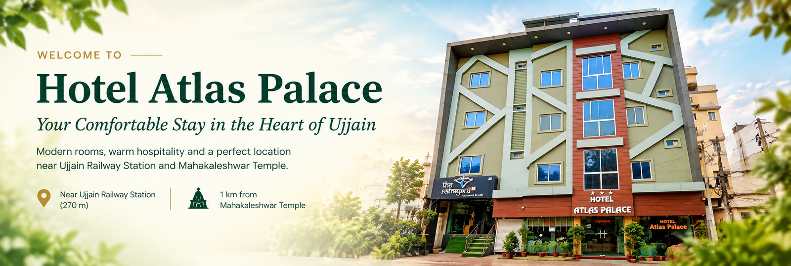 Hotel Atlas Palace Ujjain - Comfortable Stay Near Mahakaleshwar Temple and Ujjain Railway Station